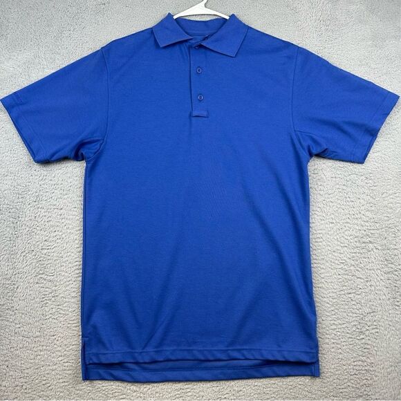Tru‎ Spec Polo Shirt Mens Medium Blue 24-7 Series Gunny Approved Tactical NEW - Picture 1 of 16